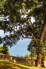 Paisaje en Lastres, Asturias, España.