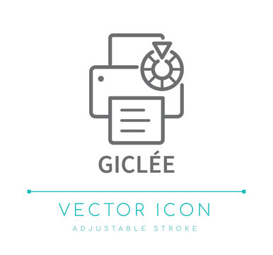 Giclee Line Icon