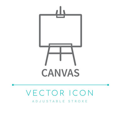 Canvas Line Icon