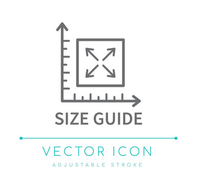 Size Guide Line Icon