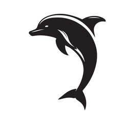 Fototapeta premium Dolphin Silhouettes svg