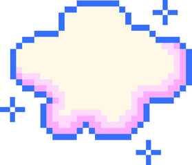 Fototapeta premium Speech Bubble Pixel