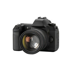 Fototapeta premium Professional dslr camera with prime lens studio shot for photography enthusiasts and creatives