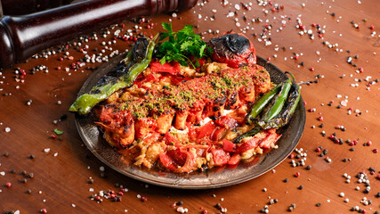 turkish food Beyti Kebab 