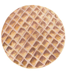 Stroopwafel Dutch waffle hand-painted illustration Food clipart as png file with transparent background