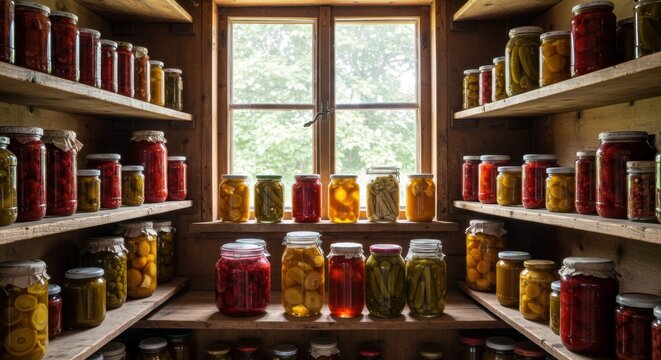 T&iacute;tulo: Armaz&eacute;m R&uacute;stico de Comida Preservada no Campo