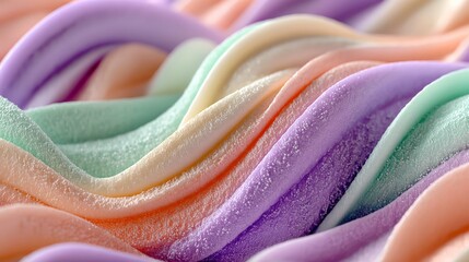 Soft pastel colors in a wavy, textured pattern, creating a gentle and soothing abstract background