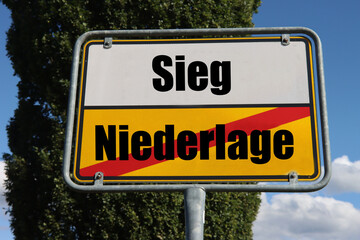Sieg oder Niederlage
