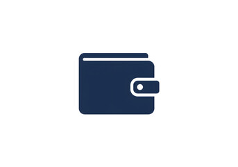 Fototapeta premium Blue wallet icon isolated on transparent background