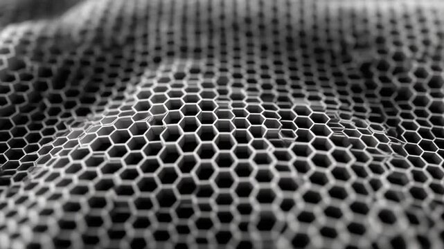 Honeycomb hexagonal pattern close-up &mdash; abstract texture