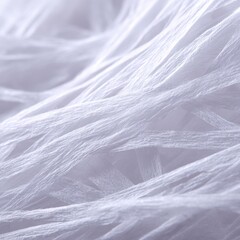 Minimalist close-up of tissue paper texture under macro lens, showing delicate fibers and soft surface details for hygiene concepts