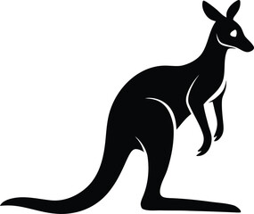 Playful kangaroo illustration with vibrant colors