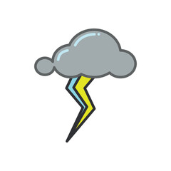 storm icon vector design template elegant style
