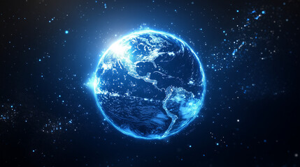 ホログラム地球アイコン / Hologram Earth Icon