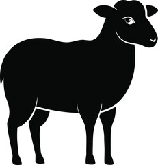 Charming sheep illustration with vibrant colors and classic typography