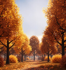 Fototapeta premium 가을 숲