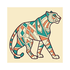 vector illustration of a zebra