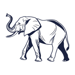 vector illustration of an elephant