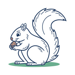squirrel with acorn