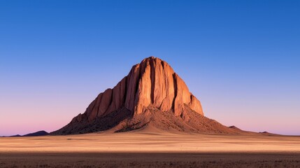 Fototapeta premium Breathtaking view of Shiprock in New Mexico, showcasing the stunning southwestern desert landscape with vibrant colors and rock formations.