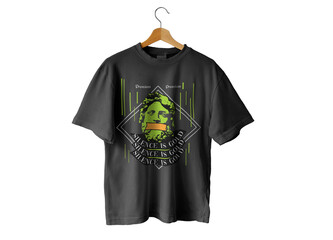  Black Oversized t-shirt mockup unisex design