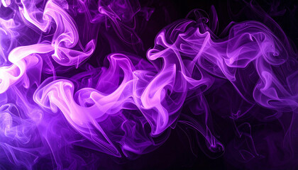 Swirling purple smoke against a dark background, creating a mesmerizing visual effect.