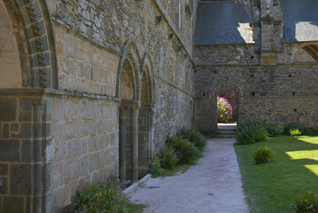 Fototapeta premium Ruine der Abbay de Beauport, Paimpol, Bretagne, Frankreich 