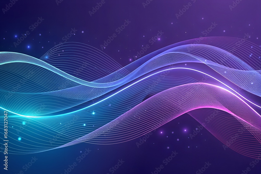 Poster abstract digital wave background with modern design and futuristic technology