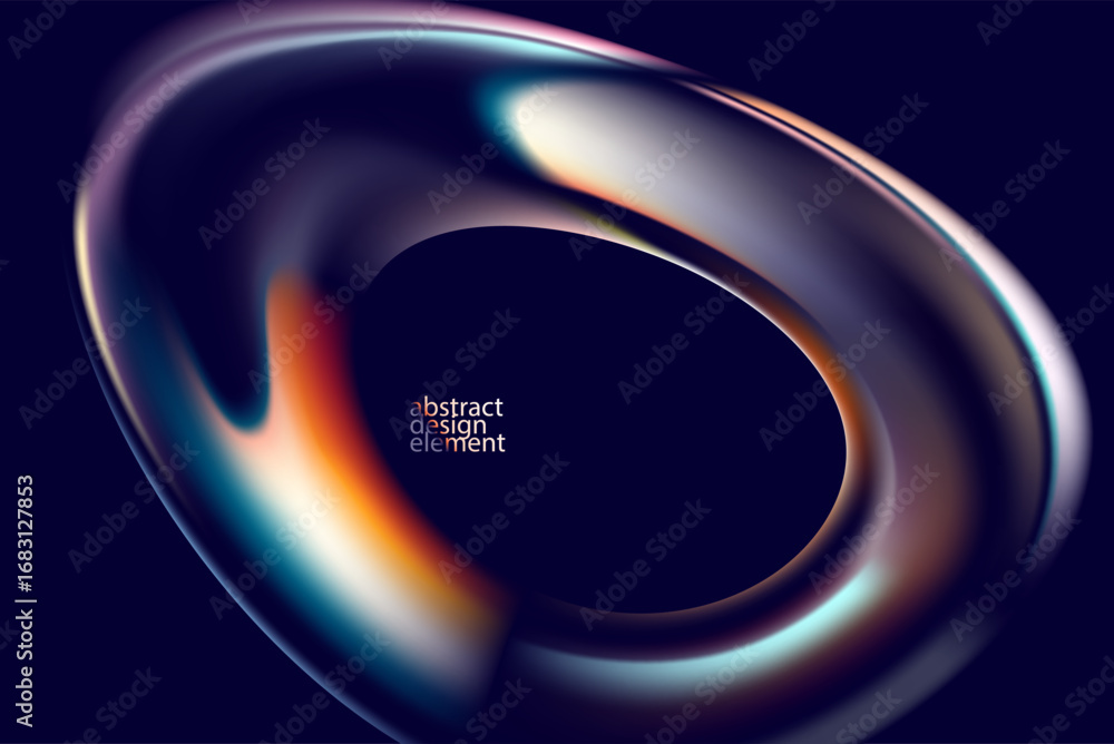 Poster abstract background of luminescent glass bubbles. luminescent round form.