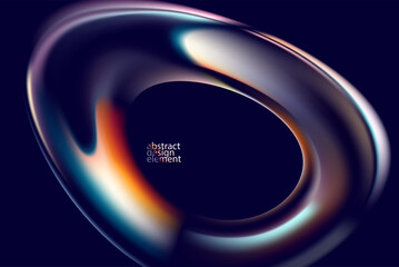 Abstract background of luminescent glass bubbles. Luminescent round form.