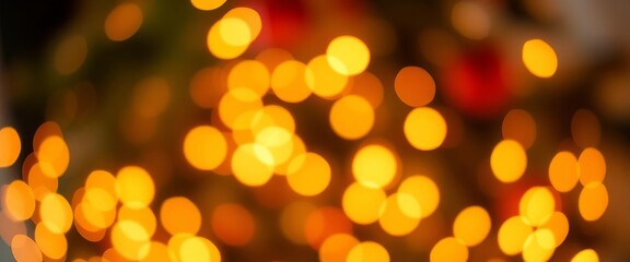 Soft, glowing bokeh of Christmas lights, warm colors, festive blur,  xmas,  texture