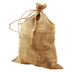 Burlap sack tied with twine rustic and natural look