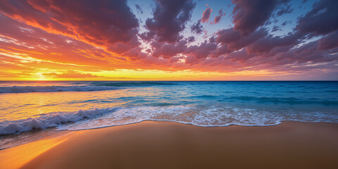 The sea view at the moment is amazing with a beautiful sky. AI generated.