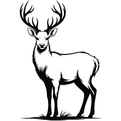 deer silhouette vector