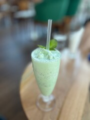 banana smoothie with strawberry