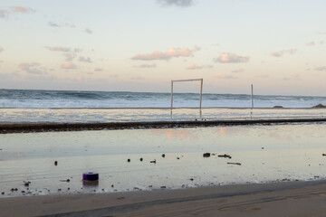 hangover on Leblon beach in Rio de Janeiro.