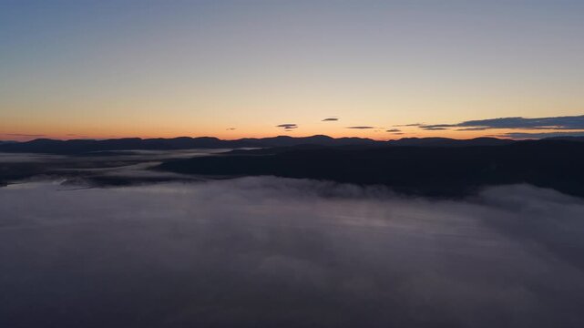 sunrise in the mountains