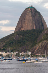 detail of Botafogo Bay in Rio de Janeiro.