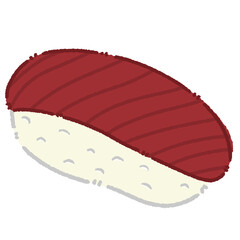 Maguro Sushi Illustration