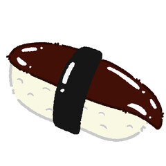 Unagi Sushi Illustration