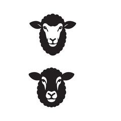 Sheep Face Silhouette Vector Illustration

Black and White Sheep Head Outline

Farm Sheep Face Icon Design