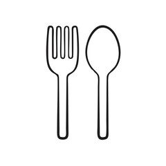 fork and spoon black icon concept. Plate, fork and spoon vector illustration, symbol, sign, fork spoon Icon, fork spoon Icon Eps10, fork spoon Icon Vector, fork spoon Icon Eps.