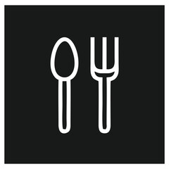 fork and spoon black icon concept. Plate, fork and spoon vector illustration, symbol, sign, fork spoon Icon, fork spoon Icon Eps10, fork spoon Icon Vector, fork spoon Icon Eps.