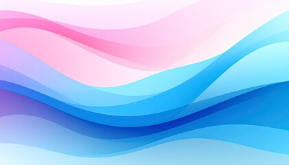A blue, pink and white wave background emotion frame backgrounds figure movement creative depth gesture illustration composition style expression scene elements cartoonish design colorful