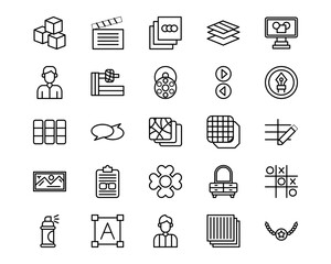  Art and Craft Supplies Icons