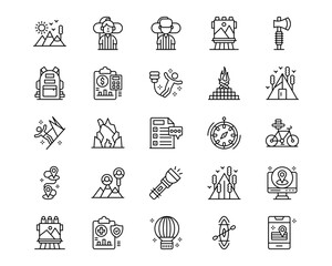 Adventure Line Icons