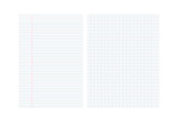 Versatile Lined and Grid Paper Textures Perfect for Notepads Planners and Backgrounds vector
