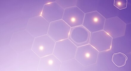 Stunning hexagonal background with glowing elements creates a dynamic and modern design, perfect for tech, science, and futuristic concepts