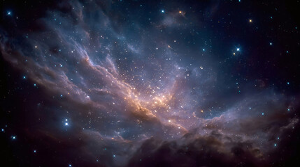 Fototapeta premium The starry sky is brilliant, and the Milky Way is clearly visible