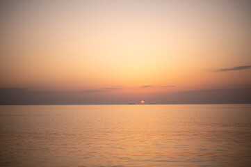 sunset over the sea